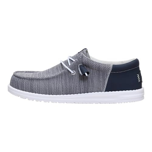 HEYDUDE Mens Wally Funk Mesh Slip On Shoe, Grey