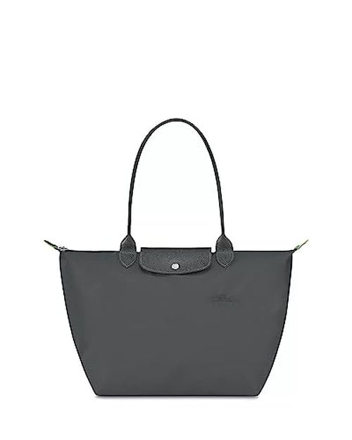 Longchamp 'Large 'Le Pliage Green' Nylon Tote Shoulder Bag