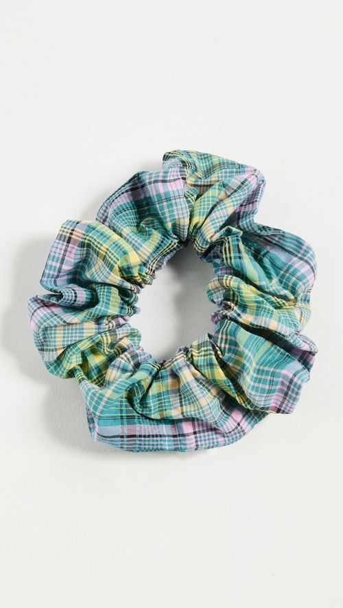 Seersucker Check Scrunchie