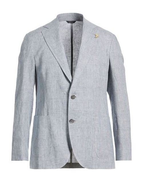 Man Blazer Light blue Size 40 Linen