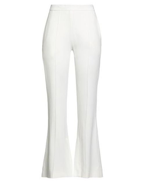 Woman Pants White Size 12 Viscose, Acetate, Elastane