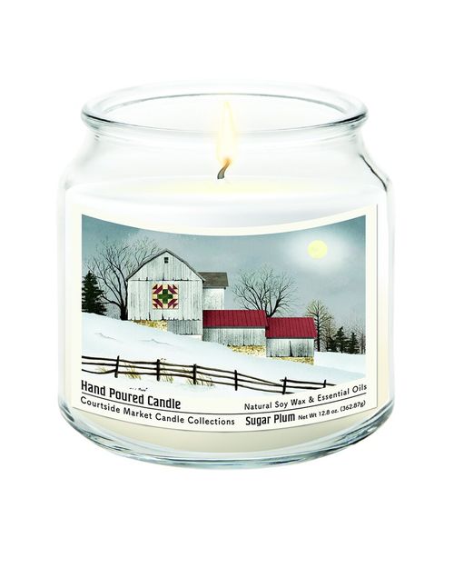 Quilted Barn Candle