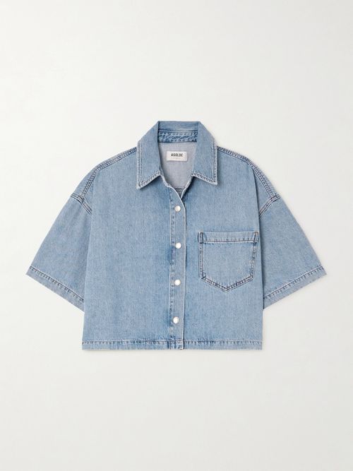 Rona Cropped Denim Shirt