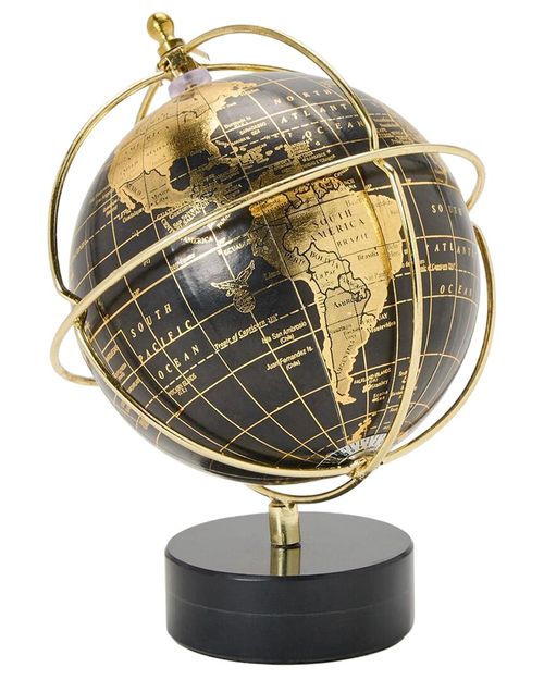 Around The World Globe With Marble Base