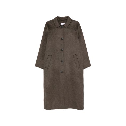 Single-breasted Wool-blend Coat