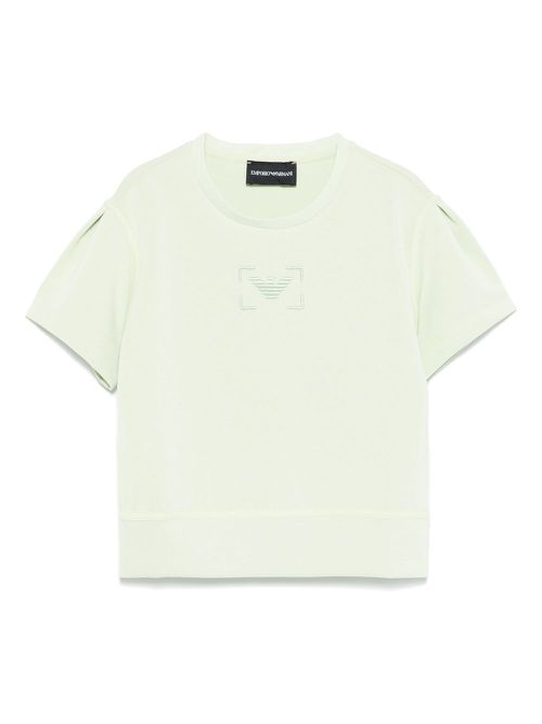 Logo-embroidered T-shirt - Green