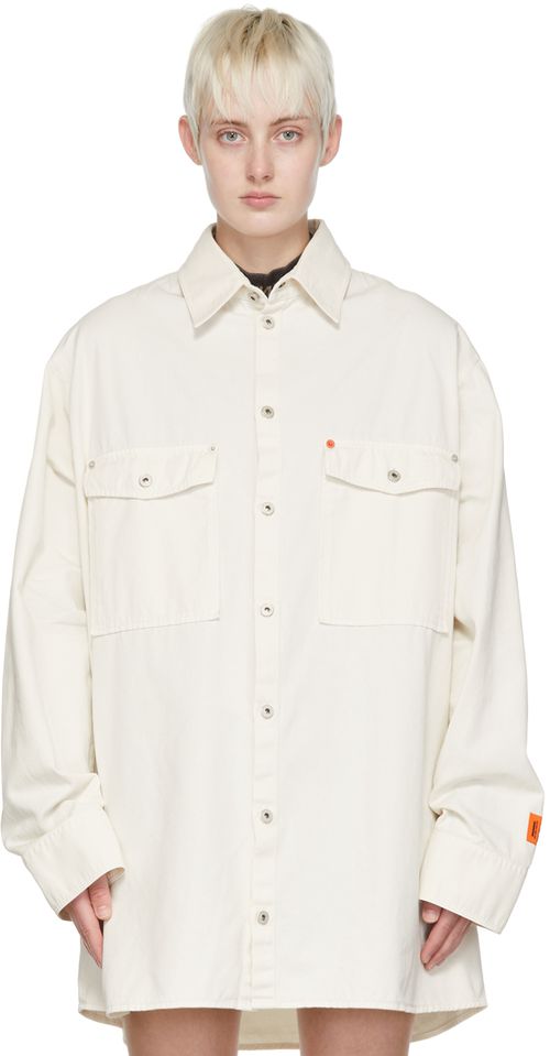 Off white cotton shirt