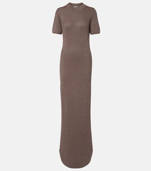Ribbed-knit cashmere-blend maxi dress