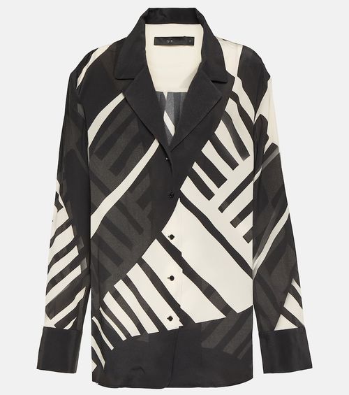 Printed silk shirt