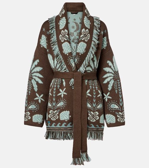 Echoes Of The Island wool and cotton cardigan