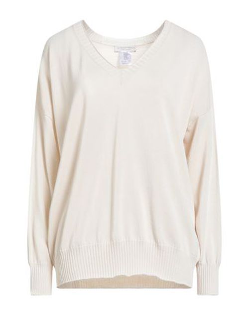 Woman Sweater Ivory Size L Cotton