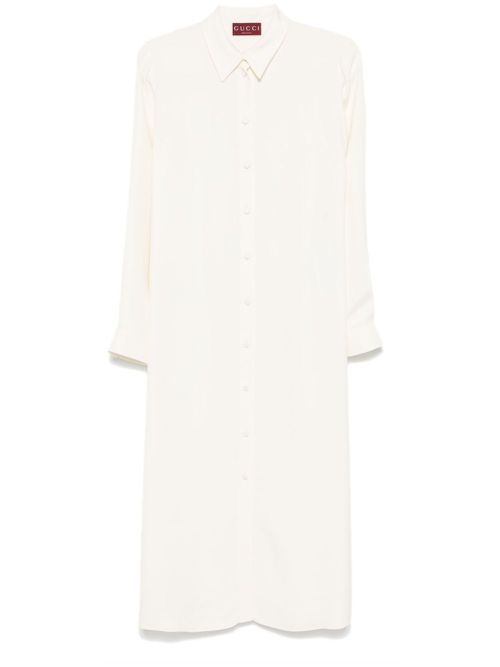 Belted maxi dress - White