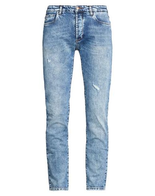 Man Jeans Blue Size 28 Cotton, Elastane