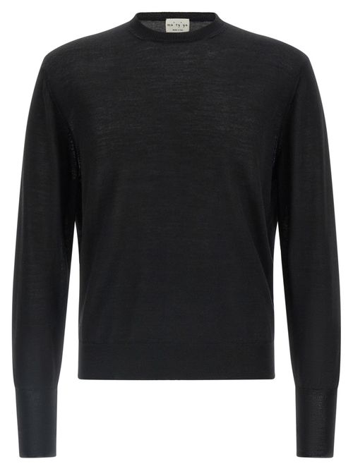 Black Extrafine Mesh Sweater