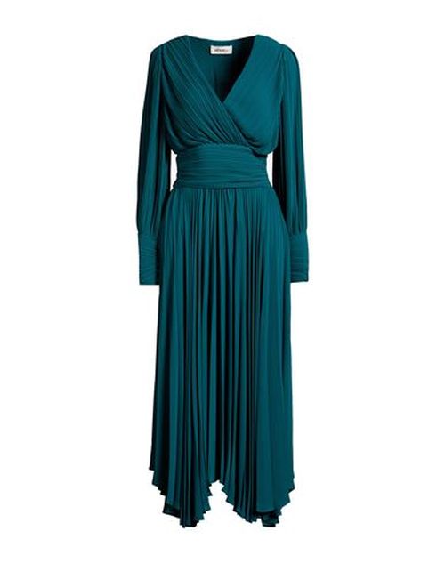 Woman Midi dress Emerald green Size 4 Polyester