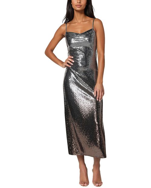 Ombre Sequin Maxi Slip Dress