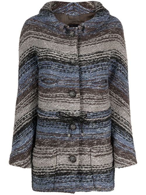 2010 striped woven jacket - Grey