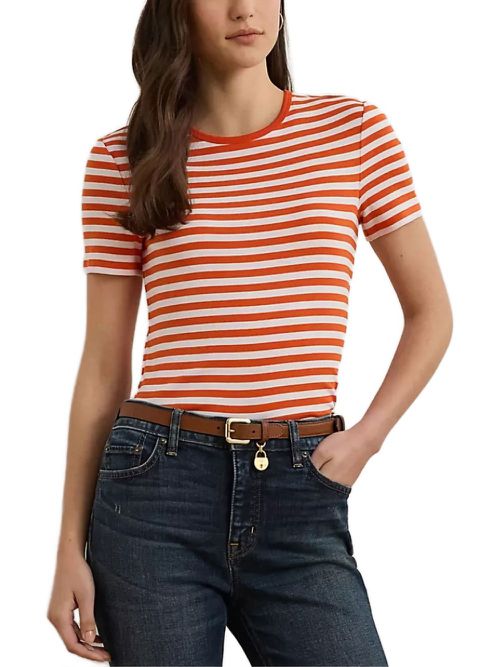 Striped t-shirt - Orange