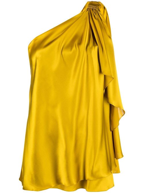 Bianca one-shoulder blouse - Yellow