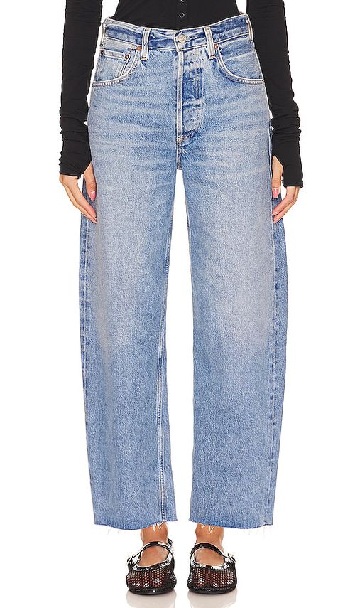 Citizens of Humanity CROP-HOSE IM UNDONE-LOOK AYLA in Denim-Medium. Größe 33. Also in 28, 29, 30, 31