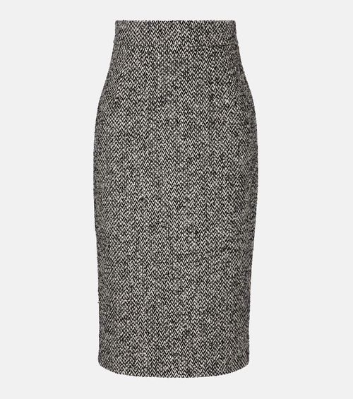 High-rise pencil skirt