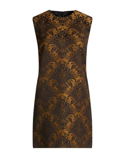 Woman Mini dress Khaki Size 10 Virgin Wool, Polyamide
