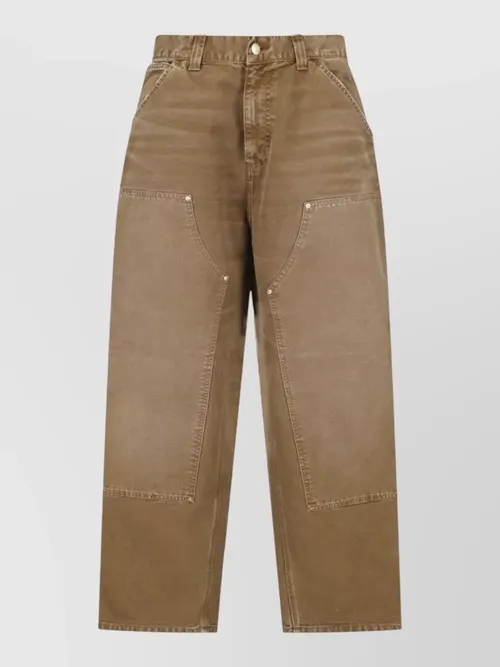 Carhartt Wip - straight leg pants belt loops back pocket