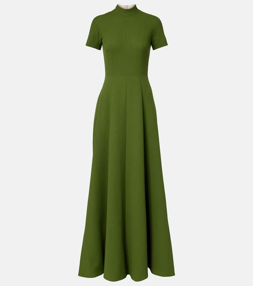 Malinda double-crêpe gown