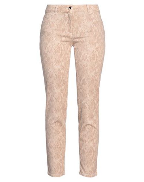 Luckylu Milano Woman Pants Sand Size 10 Cotton, Elastomultiester, Elastane
