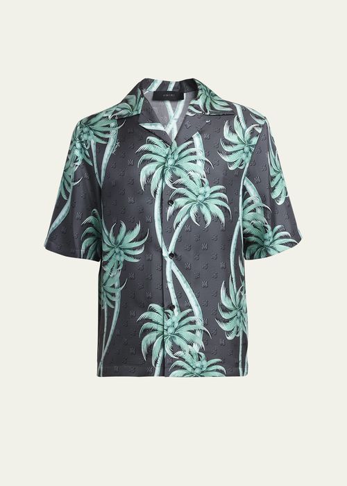 Men's Palm Bowling Shirt