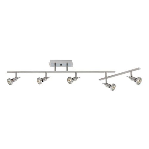 Viper 5-Light Semi-Flush in Brushed Stee