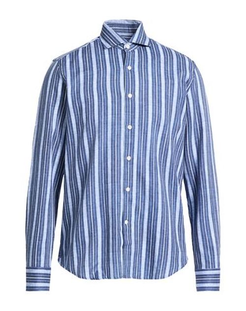 Man Shirt Midnight blue Size 16 Cotton