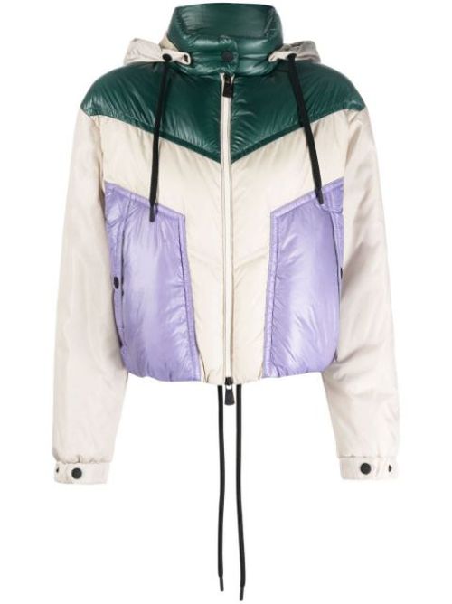 Ledi colour-block puffer jacket