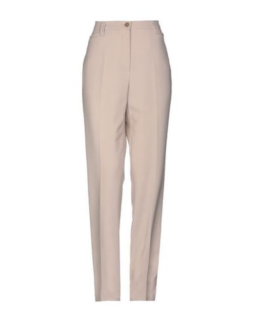 Woman Pants Beige Size 18 Polyester, Virgin Wool, Elastane