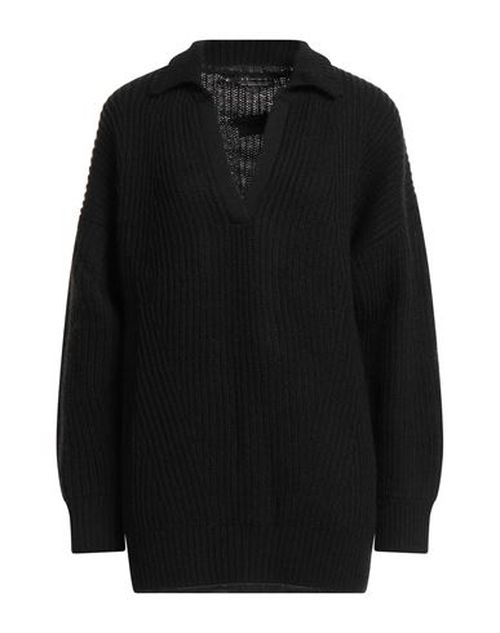 Woman Sweater Black Size M Wool, Polyamide