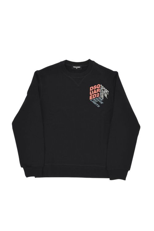 Boys Black Logo Sweatshirt