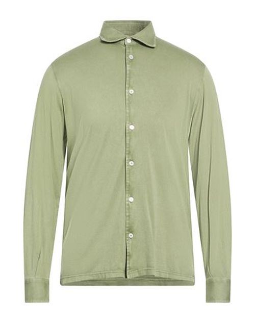 Man Shirt Military green Size 40 Organic cotton