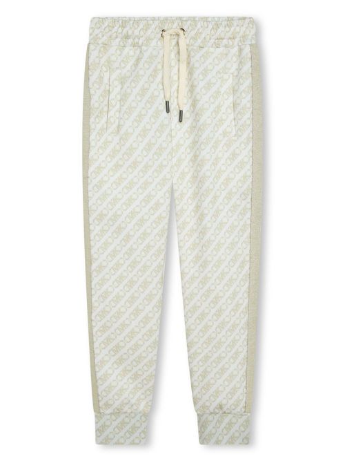 Logo-print track pants - Neutrals