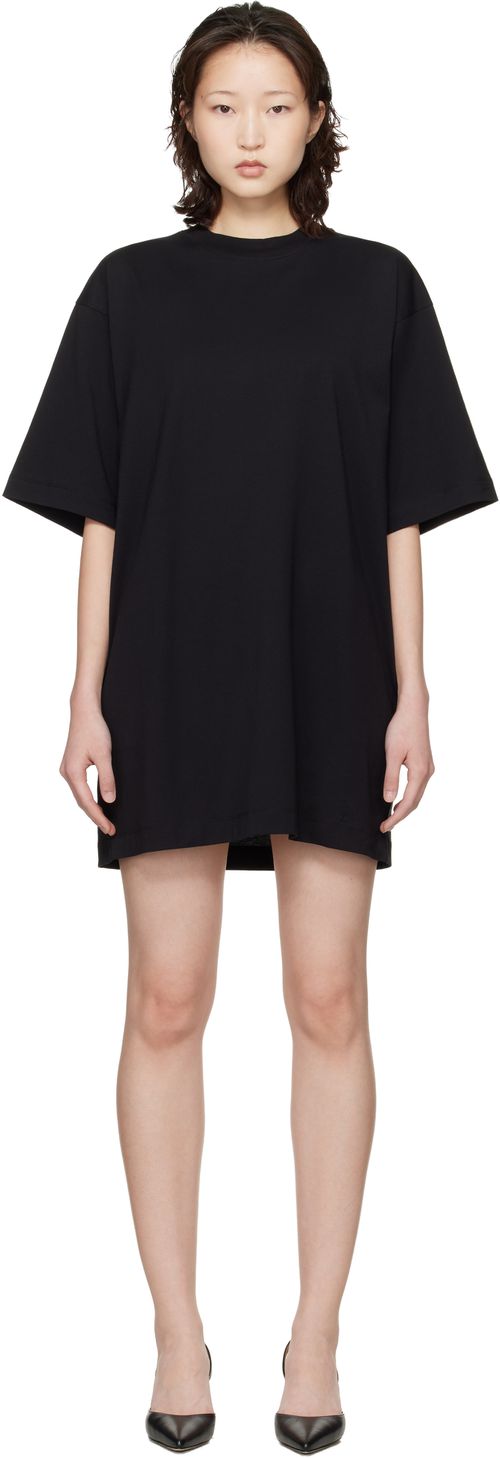 Black Ayaz LDS T-Shirt Midi Dress