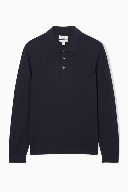 MERINO WOOL POLO SHIRT