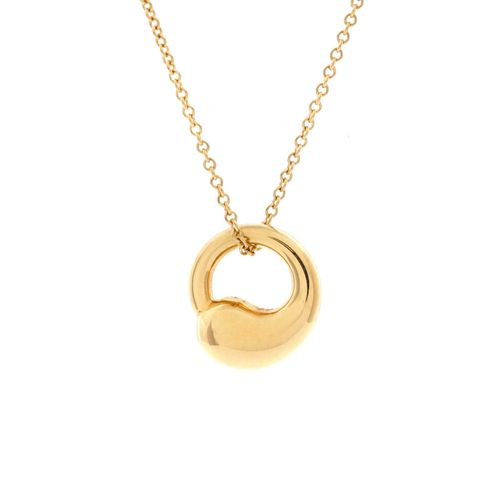 Tiffany Elsa Peretti Eternal Circle Pendant Necklace