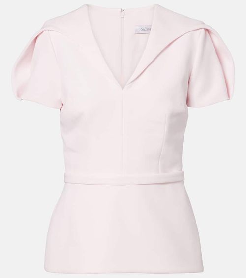 Leighton crêpe top