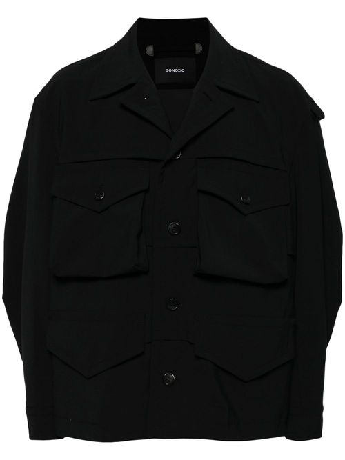 Button-up field jacket - Black