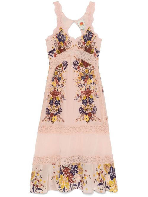 Beauty Bouquet midi dress - Pink