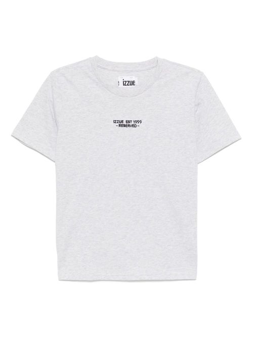 Logo-embroidered T-shirt - Grey
