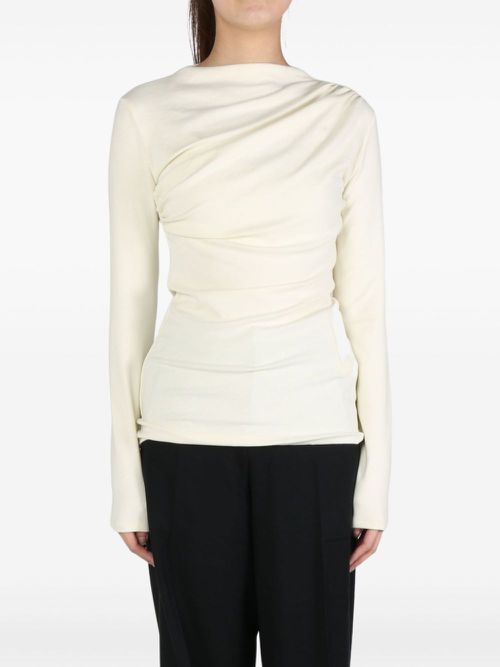 Draped top - White