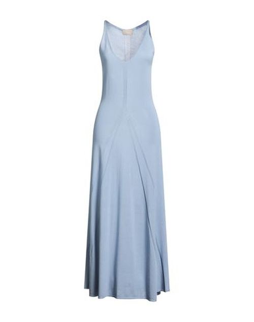 Woman Maxi dress Slate blue Size L Cotton, Viscose