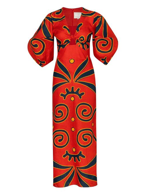 Cala de la Cruz Gaia dress - Red