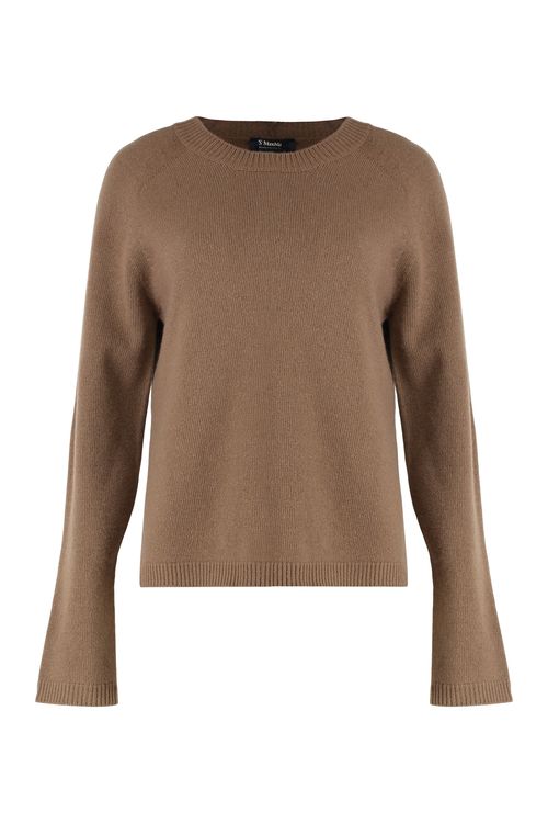 S MAX MARA Essential Wool-Cashmere Crewneck Sweater
