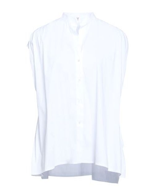 Woman Shirt White Size 8 Cotton, Polyamide, Elastane
